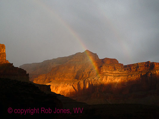 Rainbow over March Butte, Bucher Bound in The Canyon